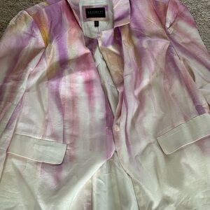 Eloquii pastel linen blend blazer brand new